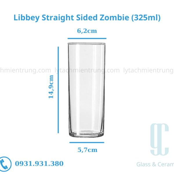 Ly thủy tinh Libbey Straight Sided Zombie (325ml)